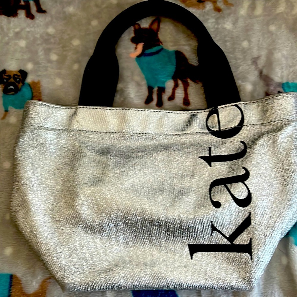 Glittering silver Kate Spade handbag